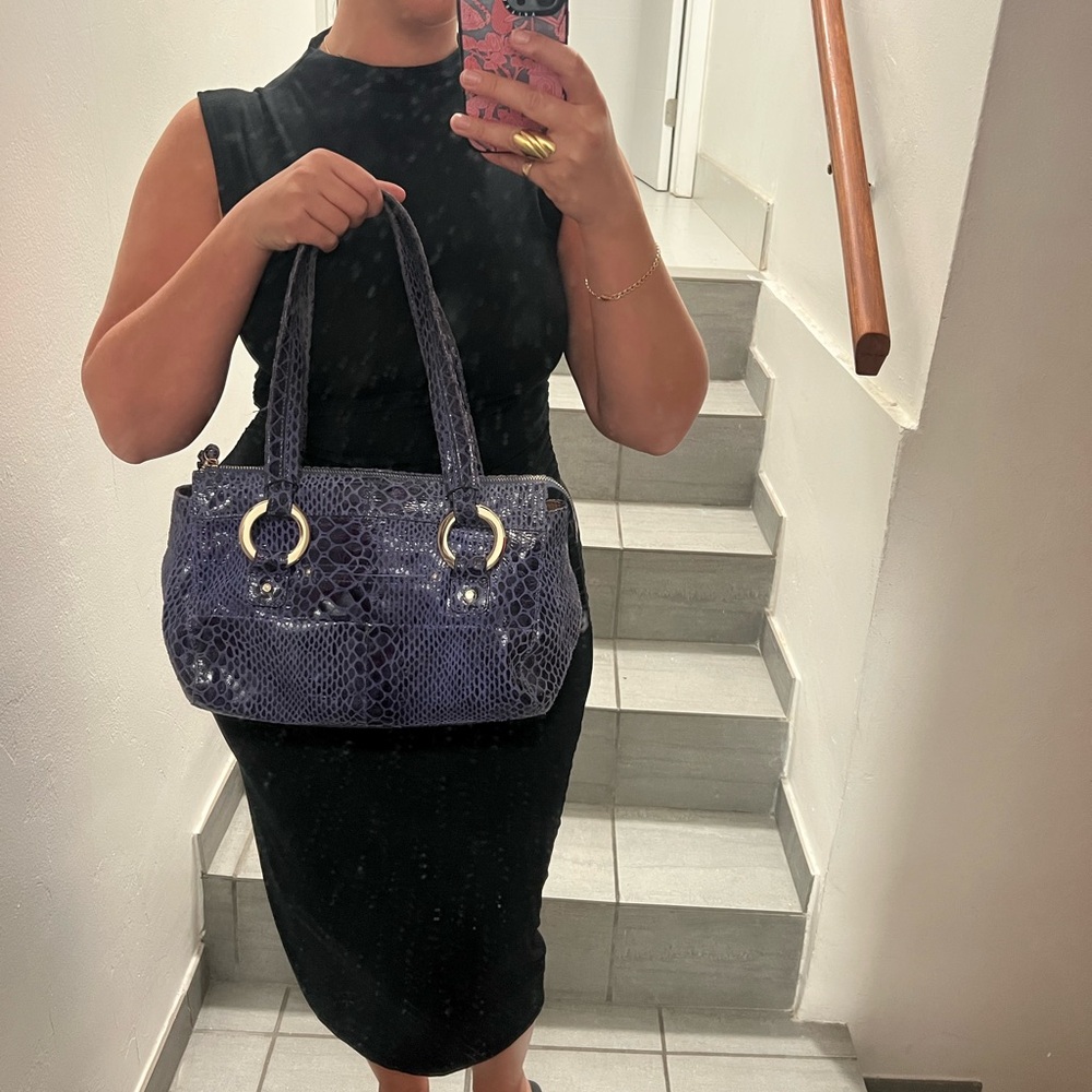Elegant Royal Blue B Makowsky Bag